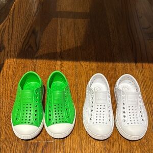 SOLD - 2 Pairs - Native Shoes
Childs 8 - Great condition. Slight wear on bottom.